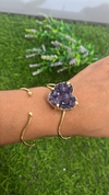 Pulseira drusa de ametista coração