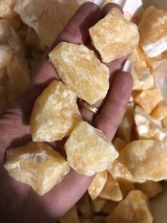 100g calcita amarela bruta