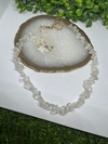 Chocker gargantilha cascalho cristal