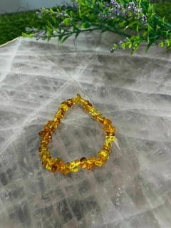 Pulseira ambar natural amarelo