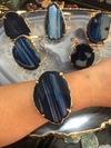Bracelete chapa de agata azul (a peça será de nossa escolha)
