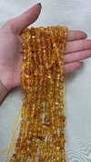 Fio cascalho âmbar amarelo aprox. 37cm