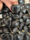 pingente coração obsdiana negra