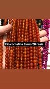 Fio esfera Cornalina 8mm