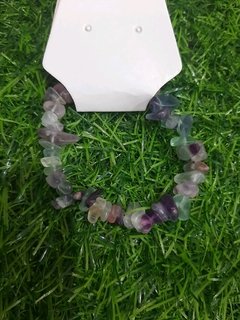 Pulseira cascalho Fluorita