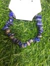 Pulseira cascalho Lápis Lázuli