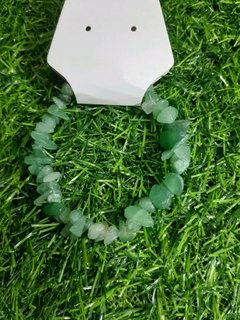 Pulseira Cascalho Quartzo Verde