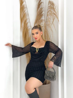 Vestido Tule Carla - Preto (Veste 36/42) na internet