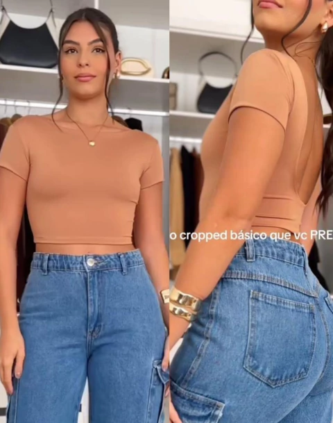 Cropped Poliamida Costa Nua - VÁRIAS CORES (Veste 36/42) - comprar online