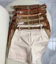 Short ALFAIATARIA PLUS + Cinto -(veste 44/46) - Loja Girls Chick