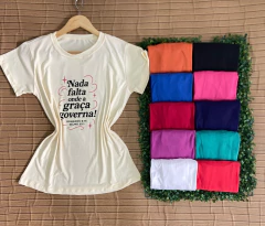 T-Shirt Suede GOSPEL - EM VÁRIAS CORES (Veste 38/46) - Loja Girls Chick