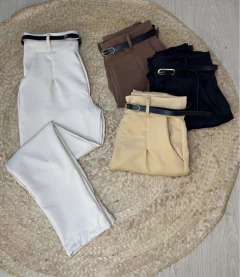 Calça Alfaiataria + Cinto (Veste 38) na internet