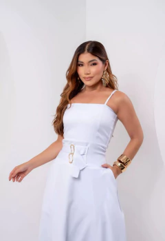 Vestido Alfaiataria Premium - Branco (Veste 38/42) - Loja Girls Chick