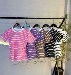 Blusa RIBANA Canelada -EM VÁRIAS CORES (veste 38/42) na internet