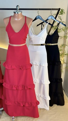 Conjunto Cropped + Saia Longa - Camila (Veste 38/44) na internet