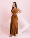 Conjunto Saia MIDI Longa + Cropped - Caramelo (Veste 38/40) - comprar online