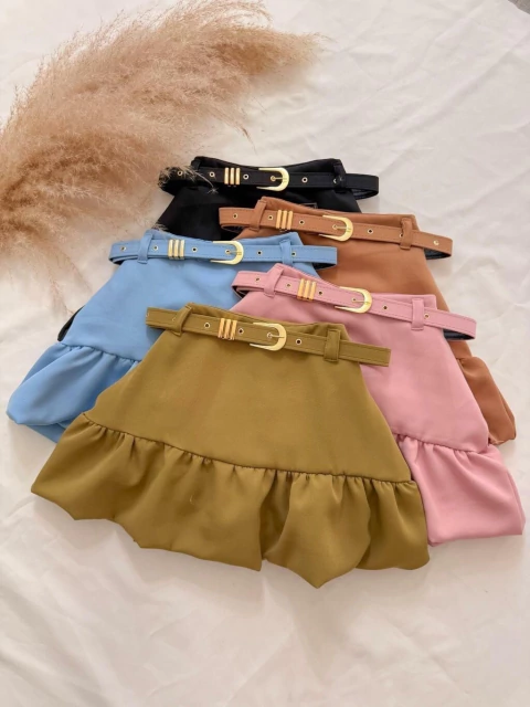 Short Saia ALFAIATARIA + Cinto - VÁRIAS CORES (Veste 38/40) - comprar online