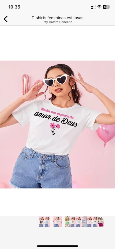 T-Shirt - Frase Gospel (Veste 38/42) - comprar online