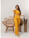 Conjunto Calça + Cropped - Amarelo (Veste 38/40) - comprar online