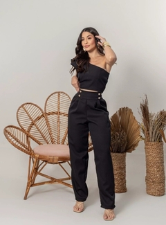 Conjunto Calça + Cropped - Preto (Veste 38/40) na internet