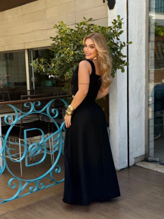 Conjunto Cropped + Saia Ellegant - Preto (Veste 40/44) na internet