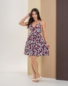 Vestido Alcinha Carol - Estampa Flores (Veste 38/40) - comprar online