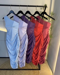 Vestido Microfibra Ombro Único (VESTE 38/44) - loja online