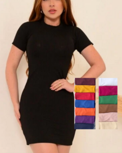 Vestido Canelado - Alícia (Veste 38/40) - comprar online
