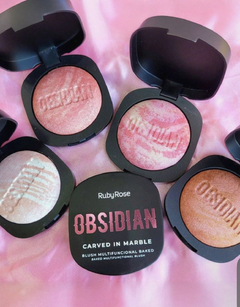 Blush Multifuncional Carved In Marble Obsidian - RubyRose