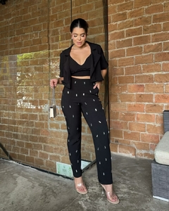 Conjunto 3 peças com Brilho - Preto (Veste 38/40) - comprar online