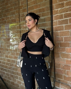 Conjunto 3 peças com Brilho - Preto (Veste 38/40) - loja online