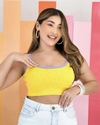 Cropped Iza Bicolor - AMARELO (38/40)