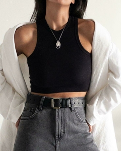 Cropped Canelado Regata (Veste 38/40)