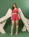 Conjunto GUIPPIR Cropped + Short Social com cinto (Veste 40/42)