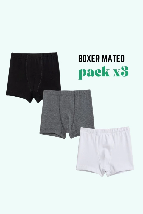 PACK X 3 BOXER MATEO