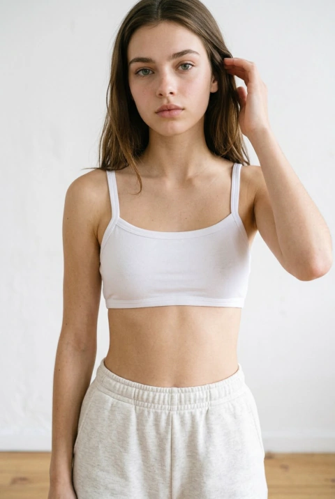 CORPIÑO TOP BLANCO - ALG CON LYCRA