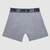 BOXER LISO CON ELASTICO GRIS en internet