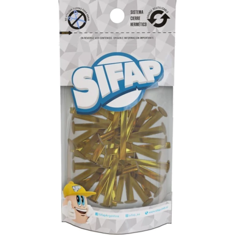 Broches dorados Sifap paquete x 100 - comprar online