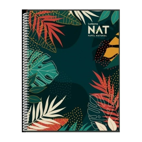 Cuaderno con espiral Ledesma Nat 16 x 21 cm 70 hojas rayadas