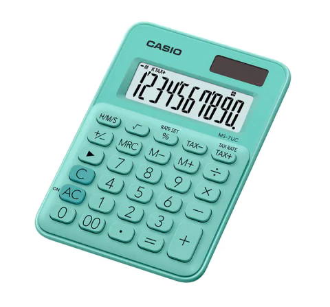 Calculadora Casio MS-7 Uc-Gn Verde