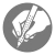 Lápiz de grafito Faber-Castell Grip 2001 gris - comprar online
