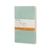 Libreta Moleskine Volanta Tapa Flexible A5 Verde Hojas Rayadas x 2