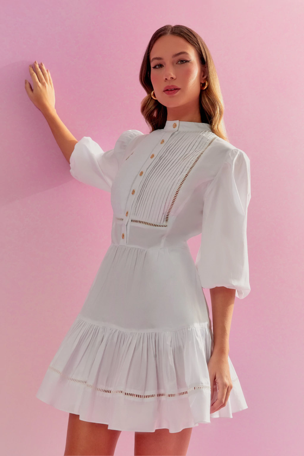 VESTIDO TRICOLINE PALA PREGAS
