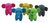 Gomas Wero 3D elefantes pack. x 5 u.