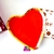 PLATO POLIPAPEL FORMA CORAZON ROJO X6 - comprar online