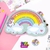 ANTIFAZ UNICORNIO ARCO IRIS X10