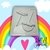 MOLDE CHUPETIN NUBE C/ ARCO IRIS X1
