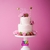 CAKE TOPPER FELIZ CUMPLEAÑOS CURSIVA CON ESTRELLAS X1 - comprar online