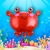 GLOBO ANIMALES MAR CANGREJO 22" x1