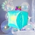 GLOBO CUBO CELESTE IRIDISCENTE X1 - comprar online